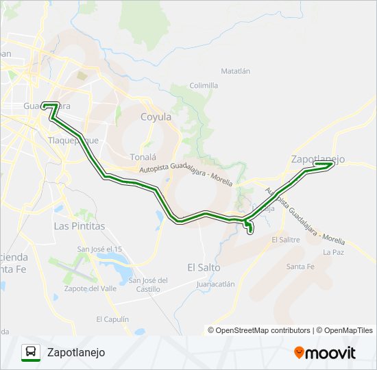 Mapa de T13-C/C02 - SAN JUAN DE DIOS de autobús