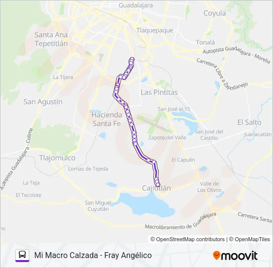 A21 - ARVENTO Bus Line Map