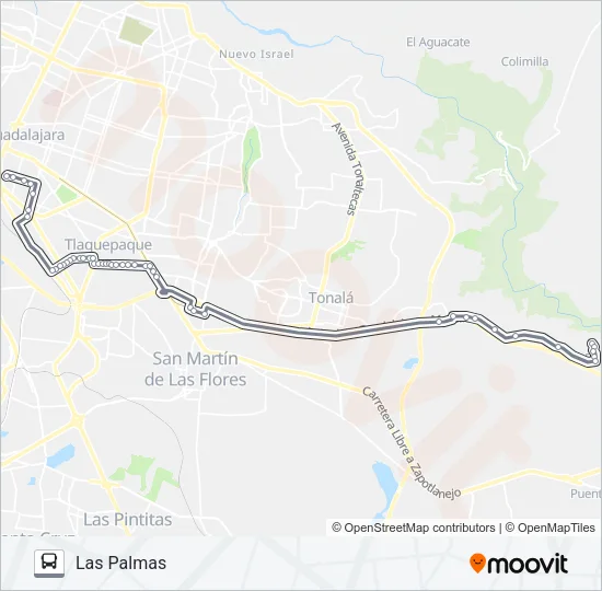 PALMAS Bus Line Map