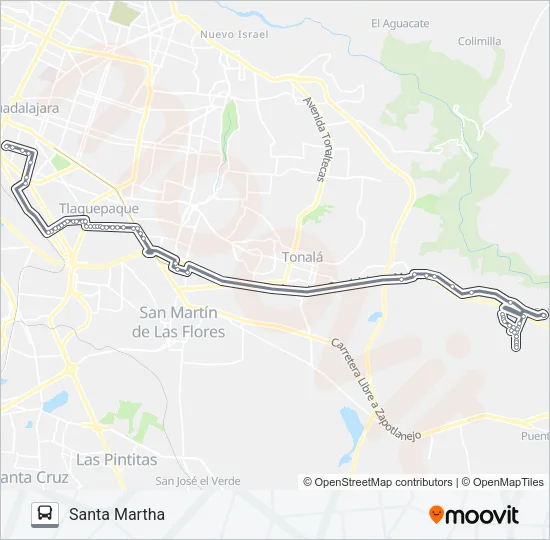 PALMAS Bus Line Map