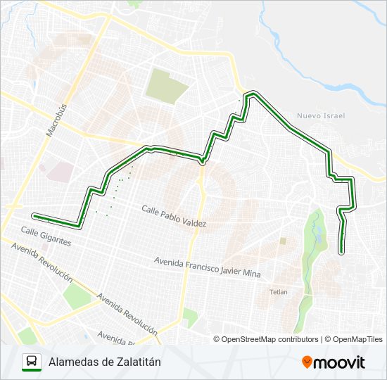 Mapa de C32 de autobús