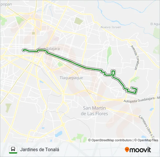 C34 - EDUCADORES Bus Line Map