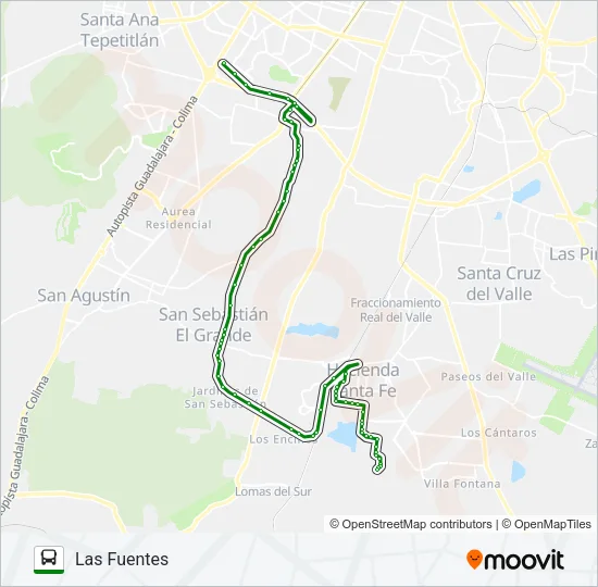 Mapa de C99 de autobús