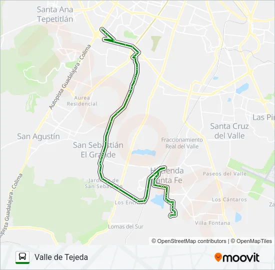 Mapa de C99 de autobús