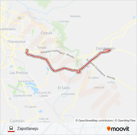T21/C01 - CENTRAL NUEVA Bus Line Map