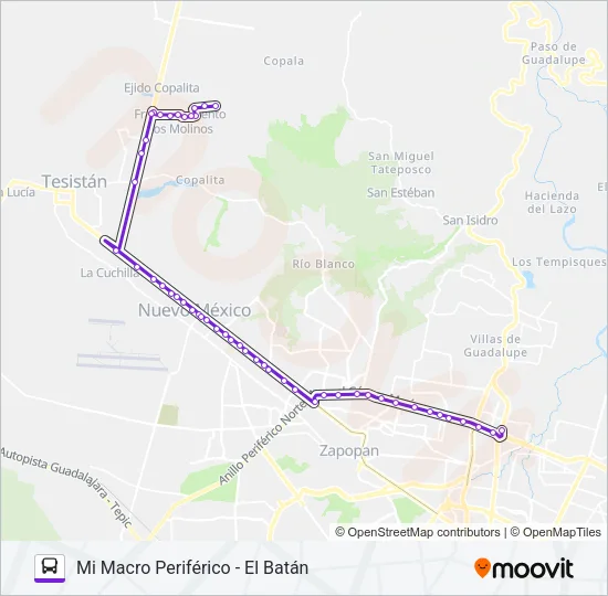 A11 Bus Line Map