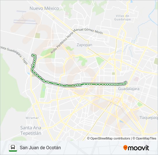 Mapa de C01 de autobús