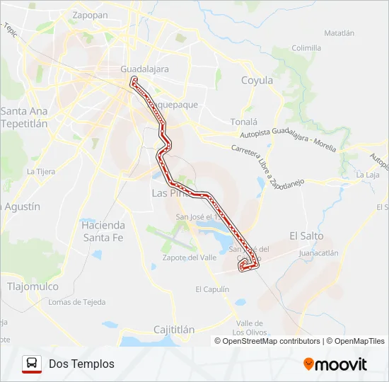 T13-B-1 - JARDINES Bus Line Map