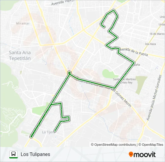 C78 - GUADALUPE GALLO Bus Line Map