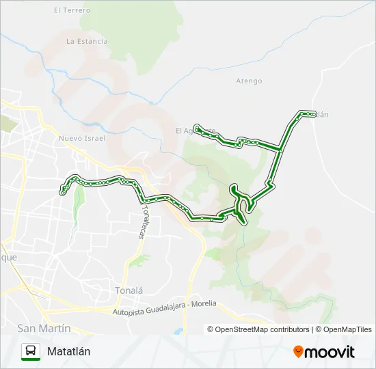 C108 - MATATLÁN Bus Line Map