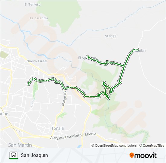 Ruta c108 matatlán horarios paradas y mapas San Joaquín Actualizado