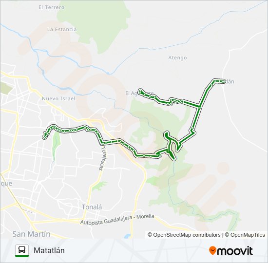 C108 - MATATLÁN bus Line Map