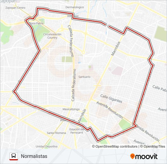 Mapa de T18-A - LÓPEZ MATEOS de autobús