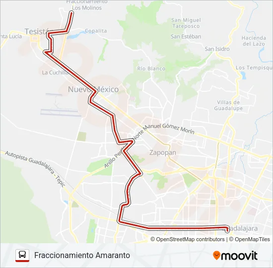 C140 Bus Line Map