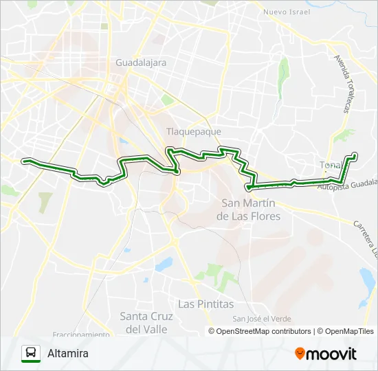 C46 - GOB. CURIEL Bus Line Map
