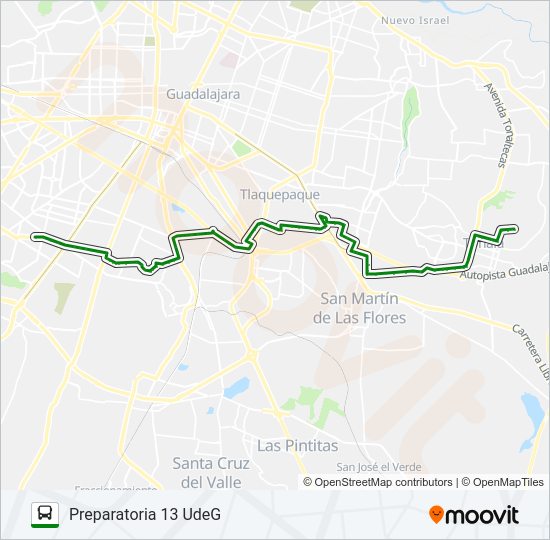 Mapa de C46 - GOB. CURIEL de autobús