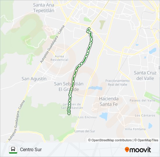 Mapa de C09 - ROCA de autobús