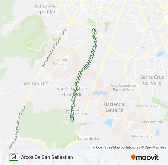 Mapa de C09 - ROCA de autobús