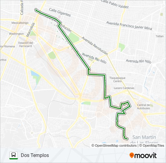 C87 (647) bus Line Map