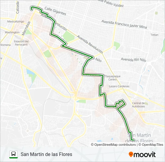 C87 (647) Bus Line Map