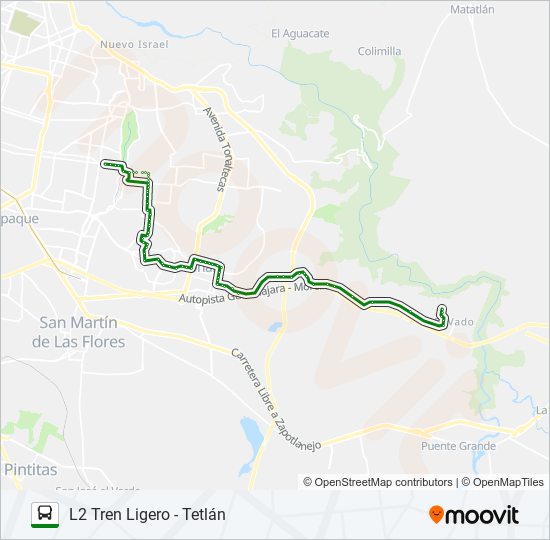 Mapa de C35 - PALMAS de autobús