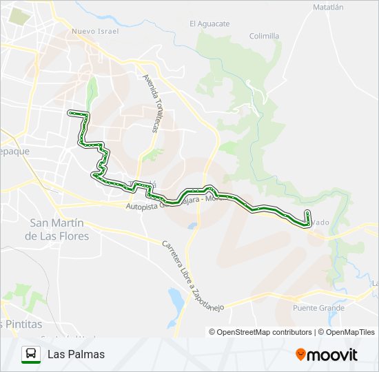 C35 - PALMAS Bus Line Map