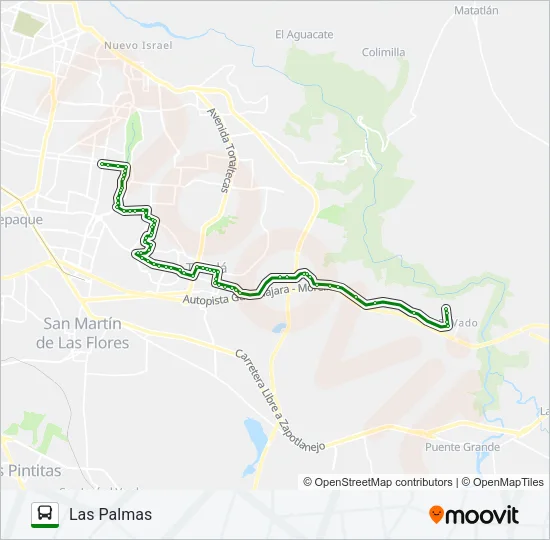 C35 - PALMAS Bus Line Map