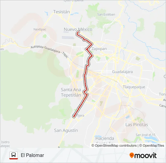 T17 Bus Line Map