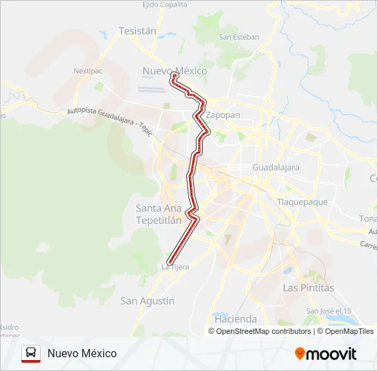 T17 Bus Line Map