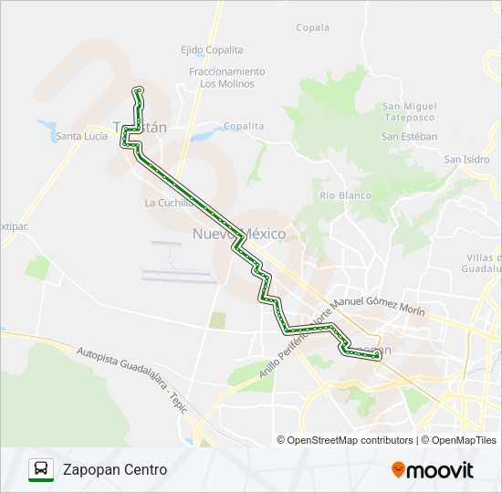 Mapa de T16-B/C07 - CEIBA de autobús