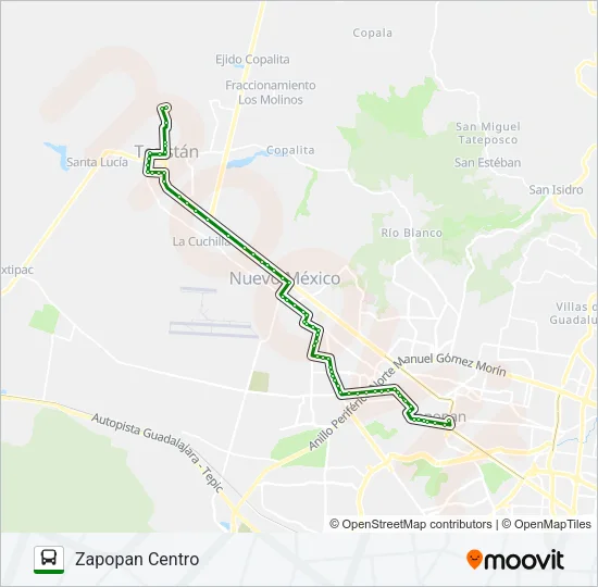 T16-B/C07 - CEIBA Bus Line Map