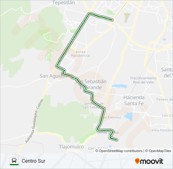 C128 (182) Bus Line Map