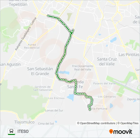 C40 - NARANJA Bus Line Map