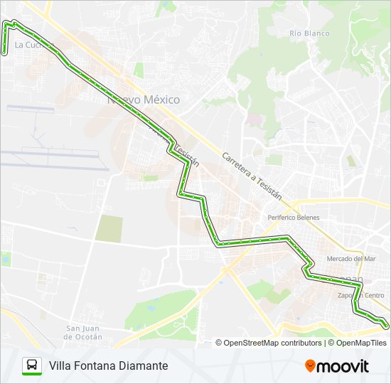 Mapa de LM-V4 de autobús