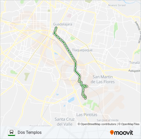 Mapa de C83 - LIEBRES de autobús