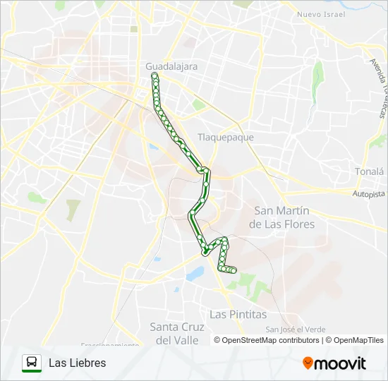 C83 - LIEBRES Bus Line Map