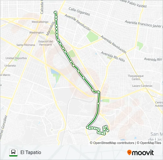 C48 - TAPATÍO Bus Line Map