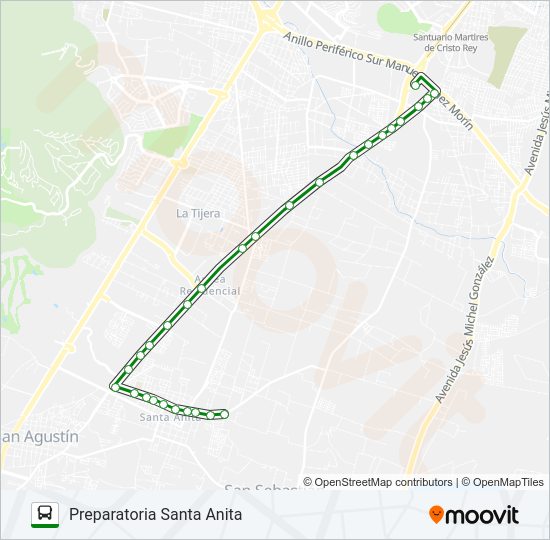 Mapa de C09-V3 de autobús
