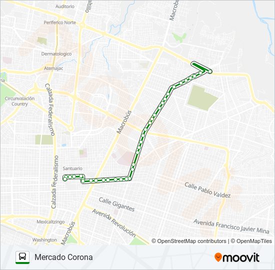 C142 Bus Line Map