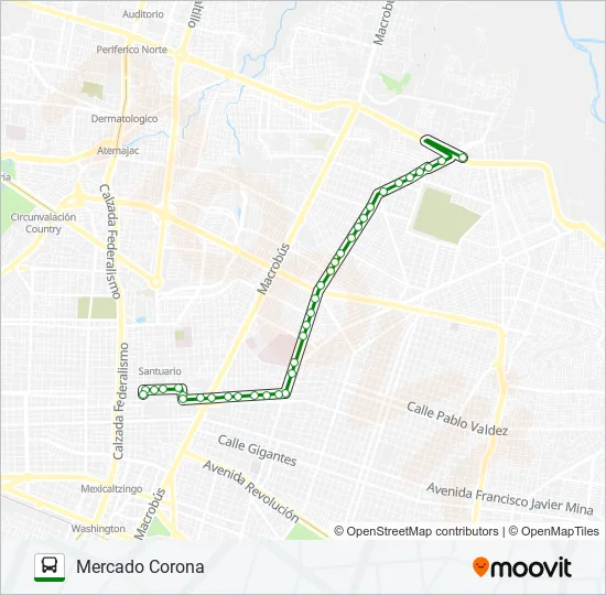 C142 Bus Line Map