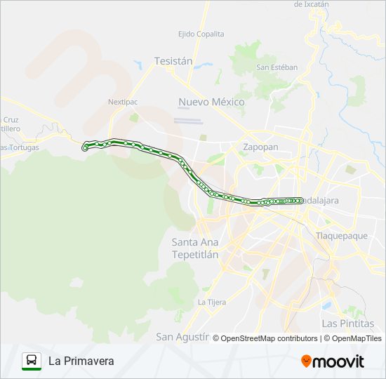 Mapa de C110 - VENTA de autobús