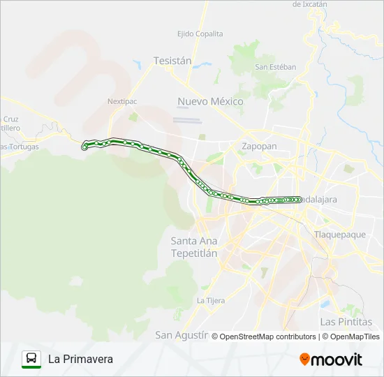 Mapa de C110 - VENTA de autobús