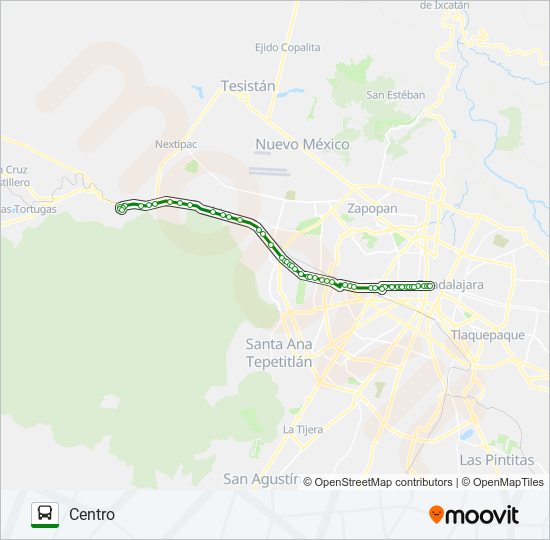 C110 - VENTA bus Line Map
