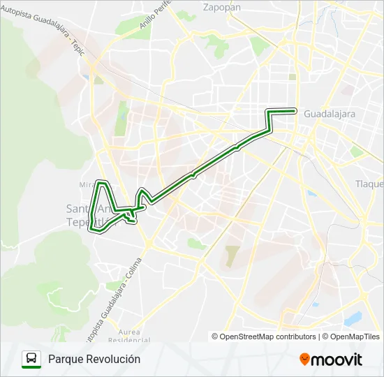 T10/C01 - BRISEÑO Bus Line Map