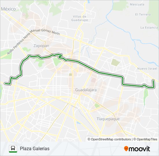 C71-B bus Line Map