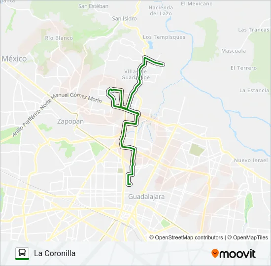 T15/C02 - CORO Bus Line Map