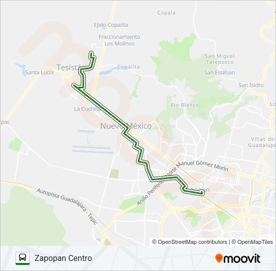 Mapa de T16-B/C06 - MAGDALENA de autobús