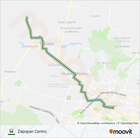 T16-B/C08 - MESITAS Bus Line Map