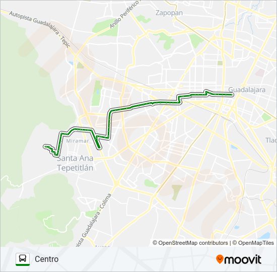 Mapa de T11-A/C02 - GUADALUPE FLORESTA de autobús