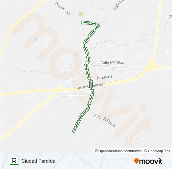 Mapa de RUTA 3 de autobús